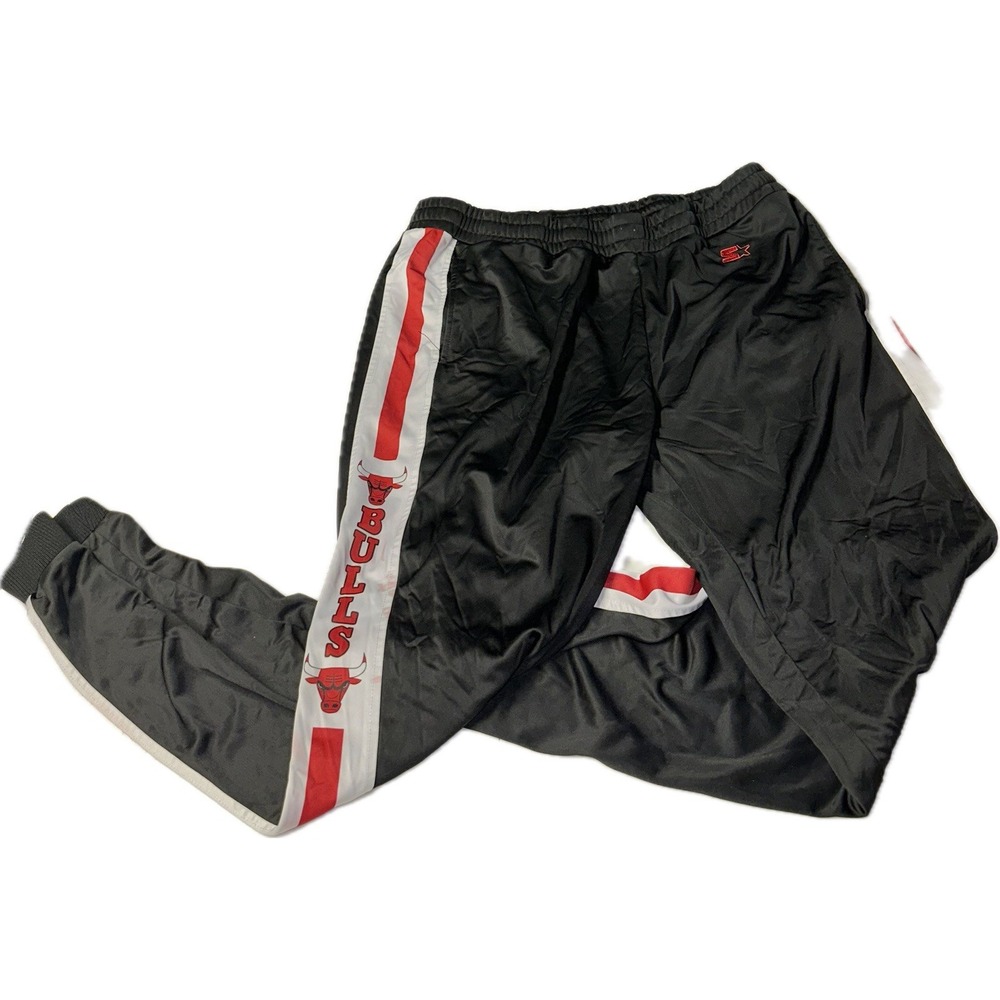 Vintage Starter Black Label Chicago Bulls Warm Up Track Pants Men's 2XL NBA Y2K